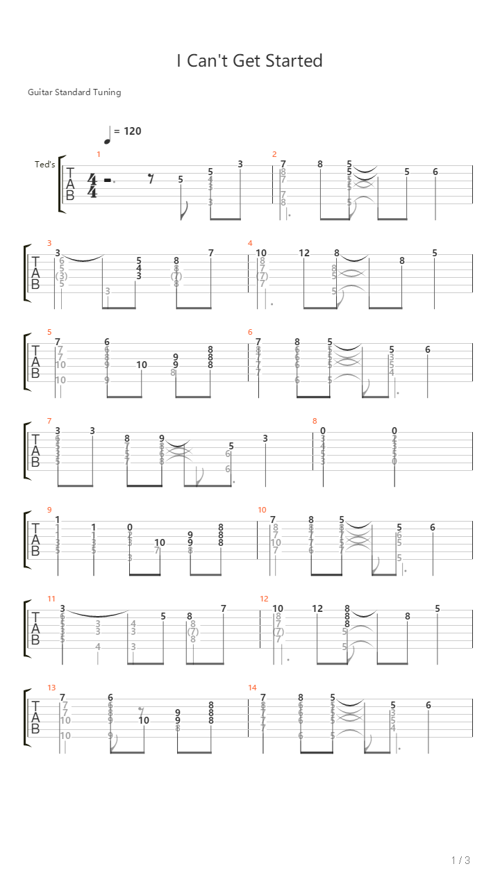 Invention 13吉他谱