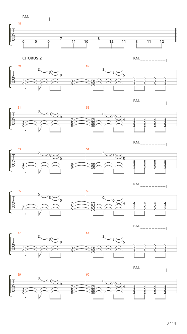 Fractured Skies吉他谱