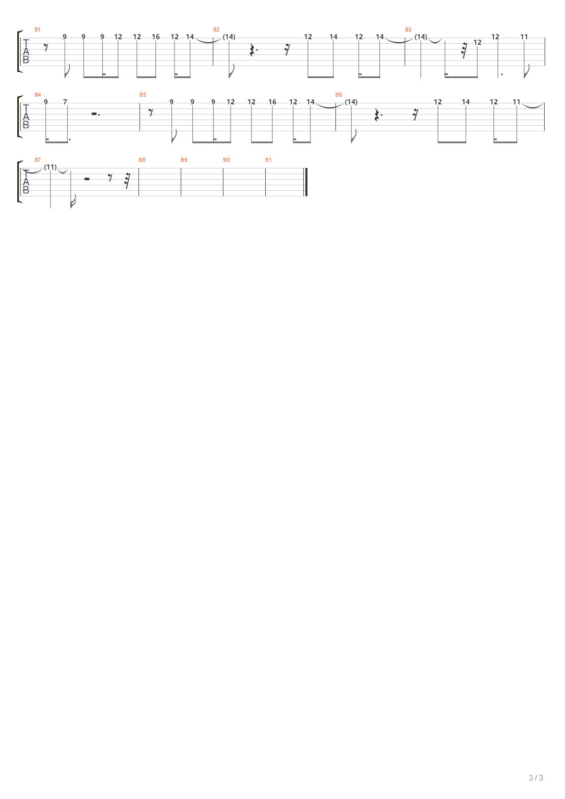 Test3吉他谱