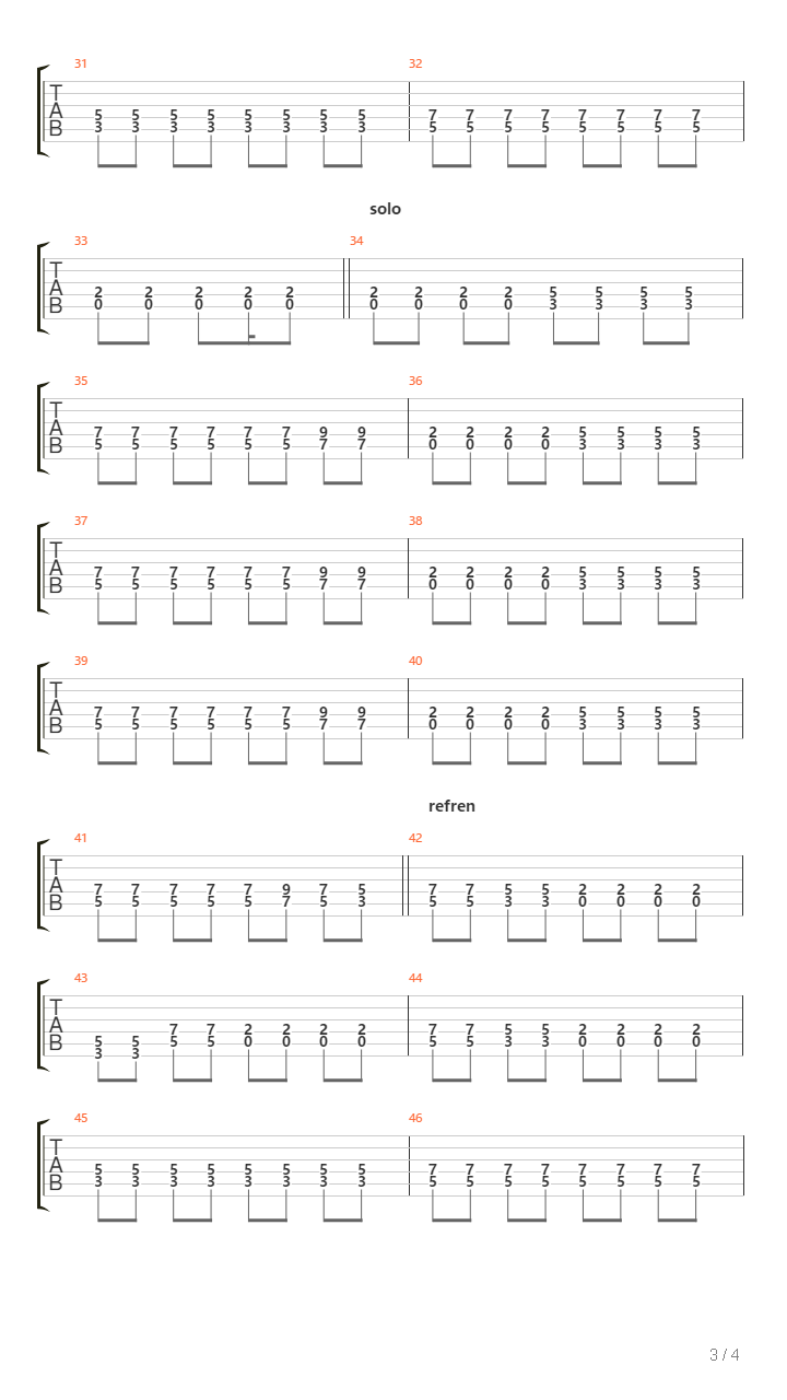 Ten Kraj吉他谱