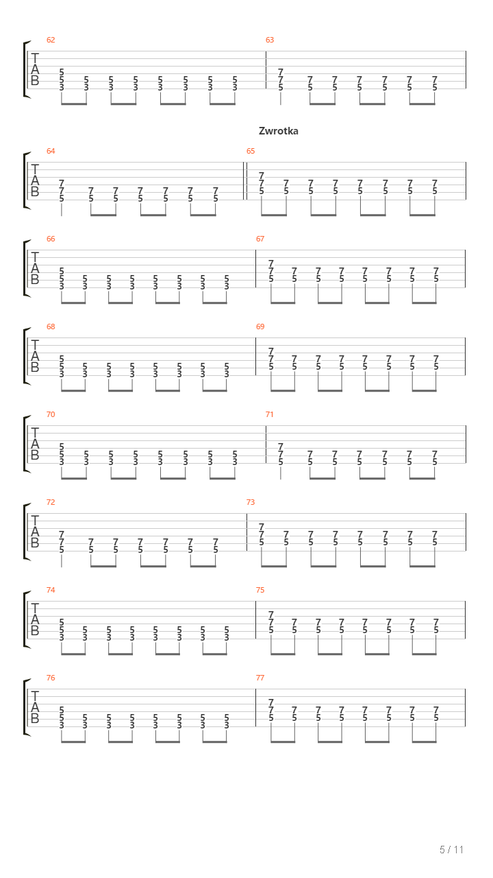 Twoje Klamstwa吉他谱