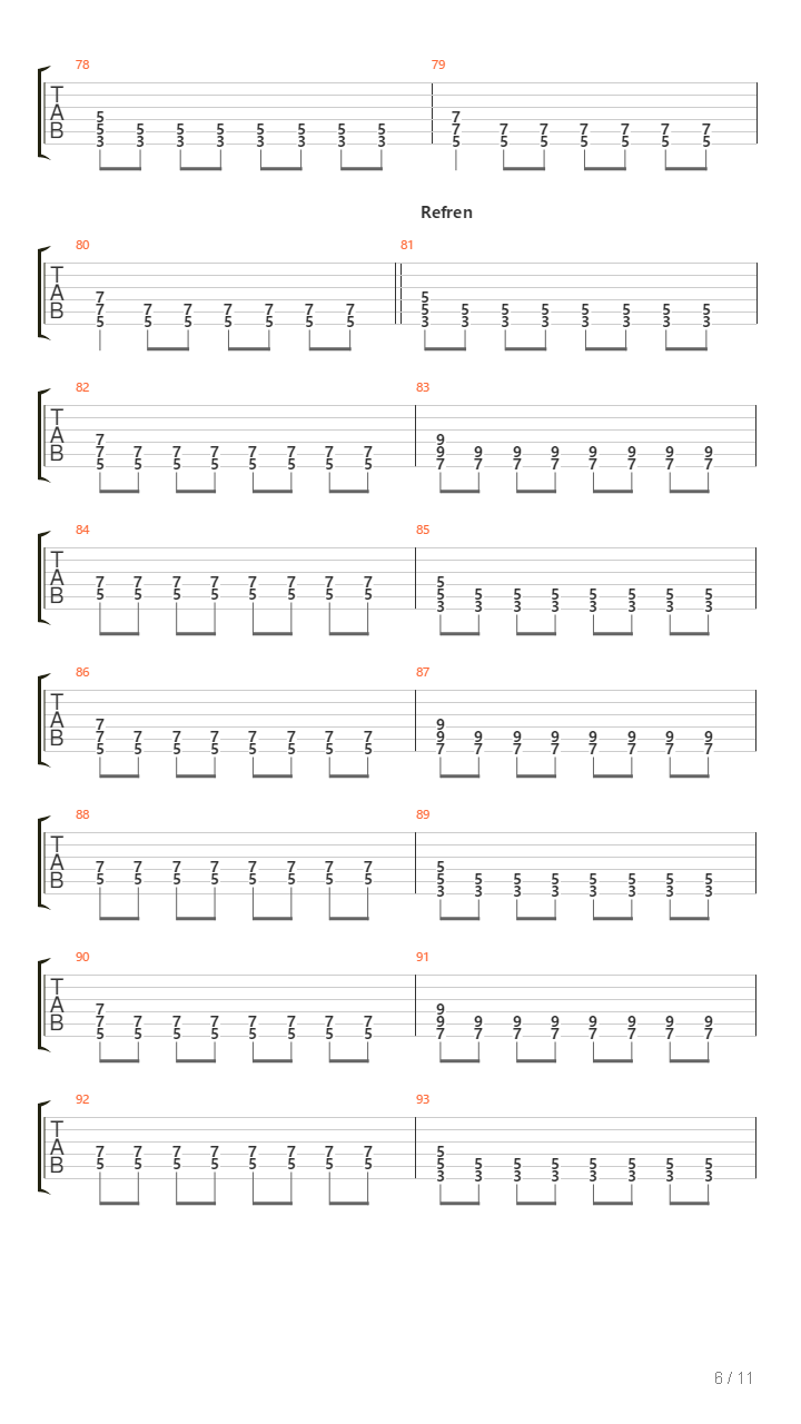 Twoje Klamstwa吉他谱