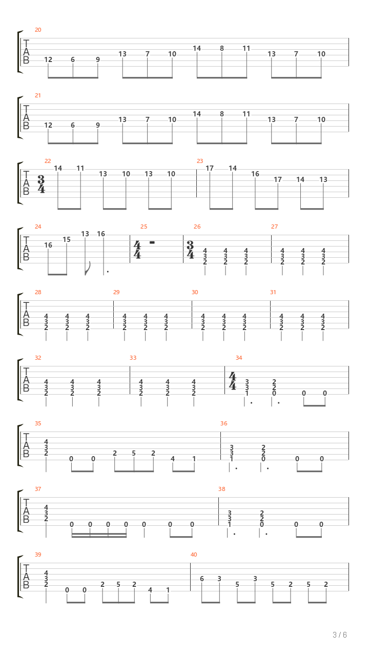 Deep Throat吉他谱