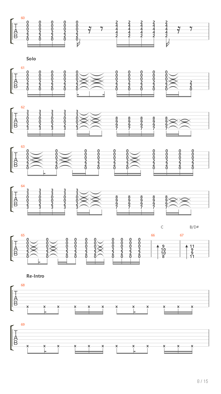 Slow In Reverse吉他谱