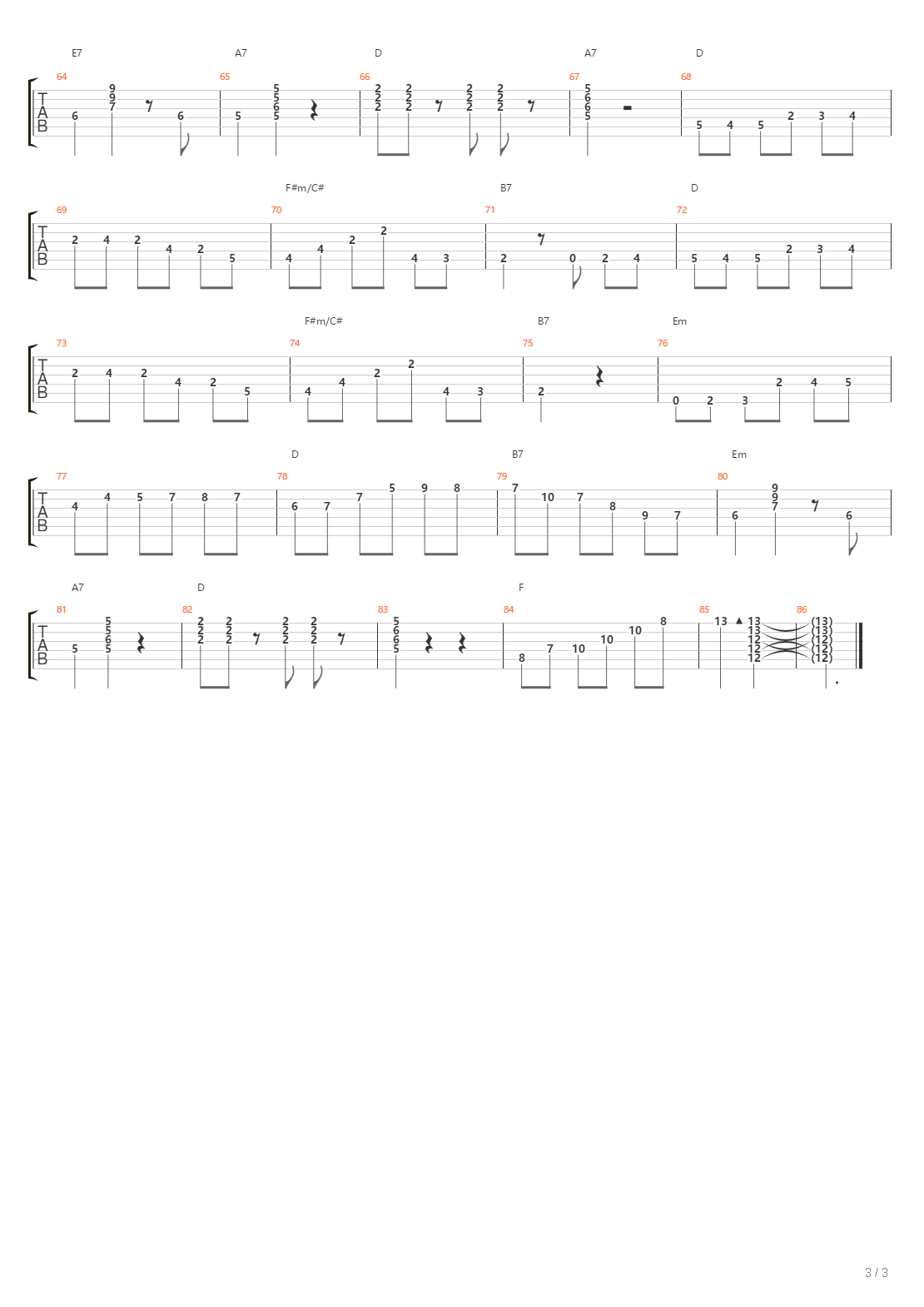 Wasso S Waltz吉他谱