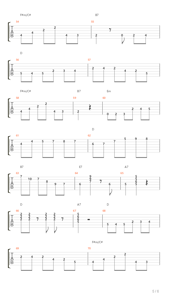 Wasso S Waltz吉他谱