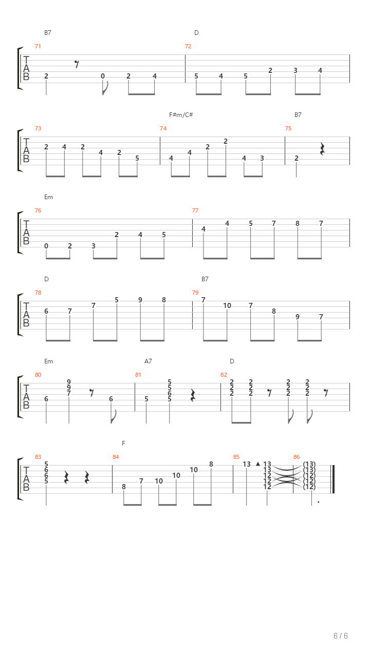 Wasso S Waltz吉他谱