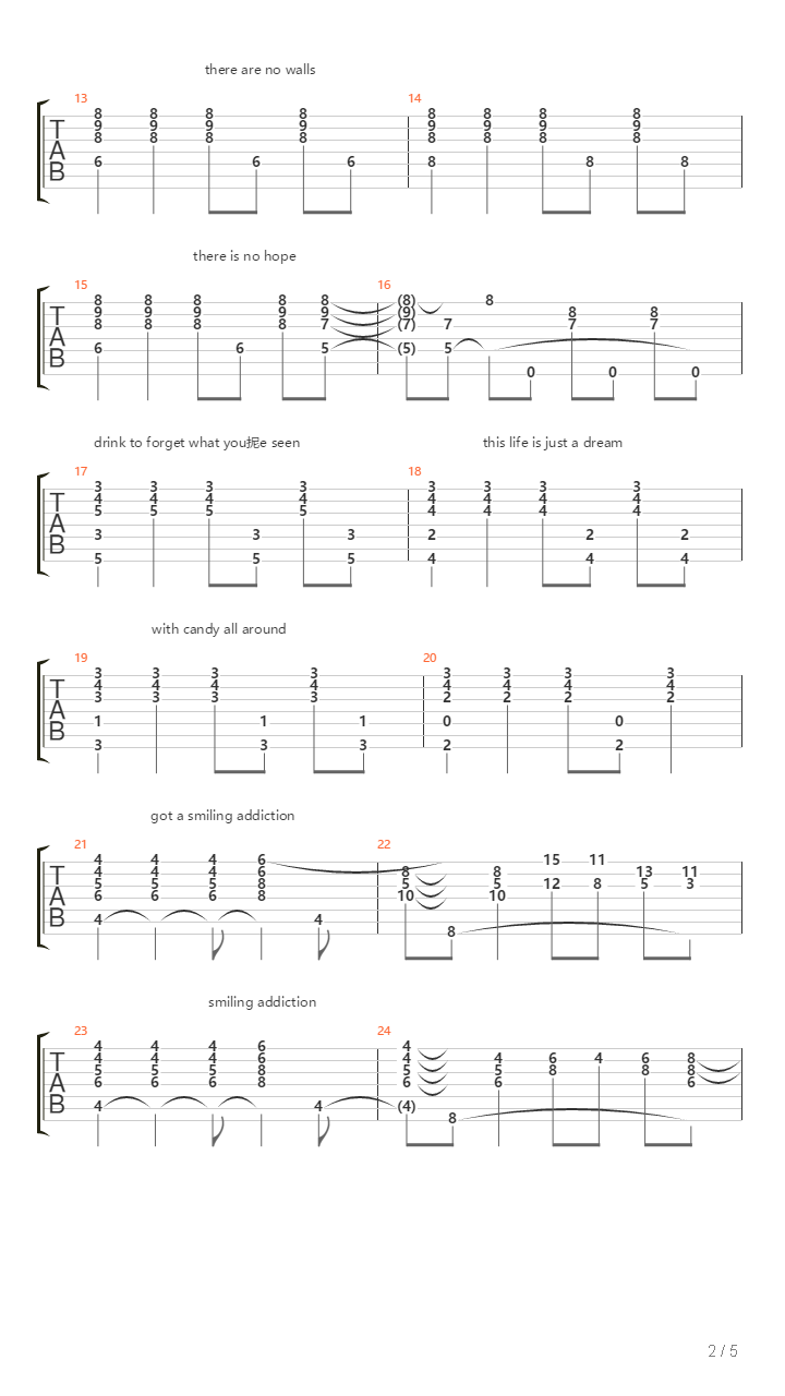 Smiling Addiction吉他谱