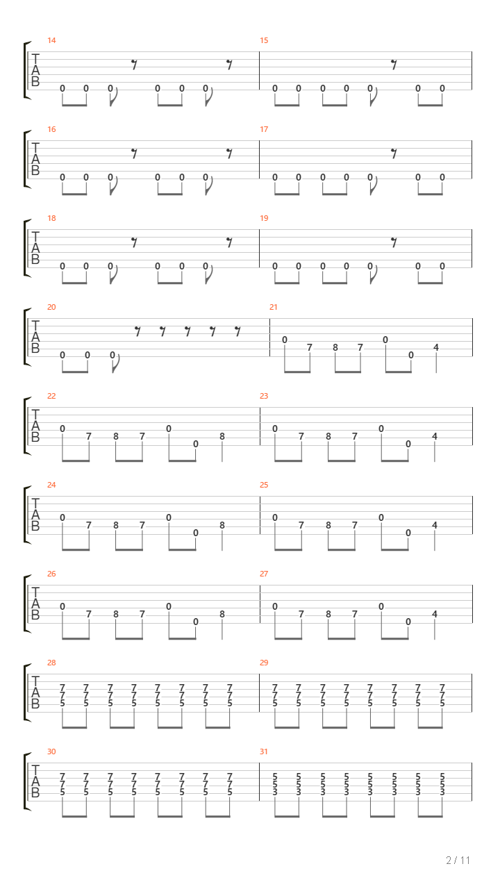 Theres No Changing Fate I Wrote It Already吉他谱