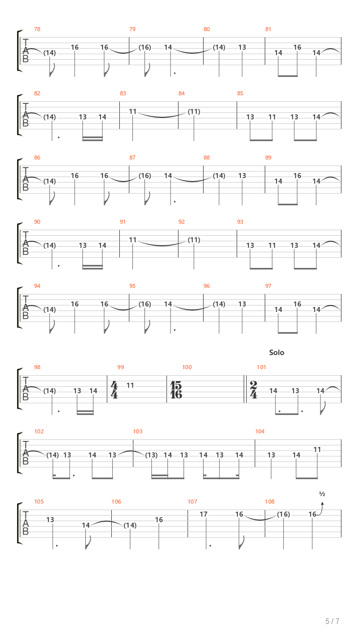 Sin Mi吉他谱