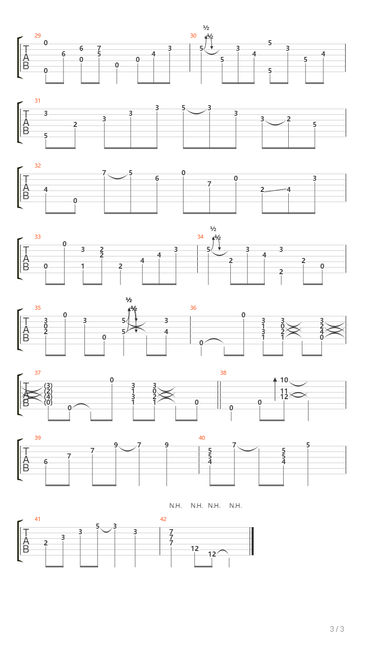 Tnt吉他谱