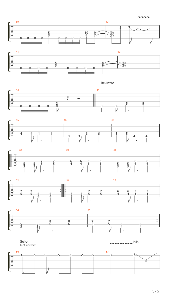 Zal吉他谱