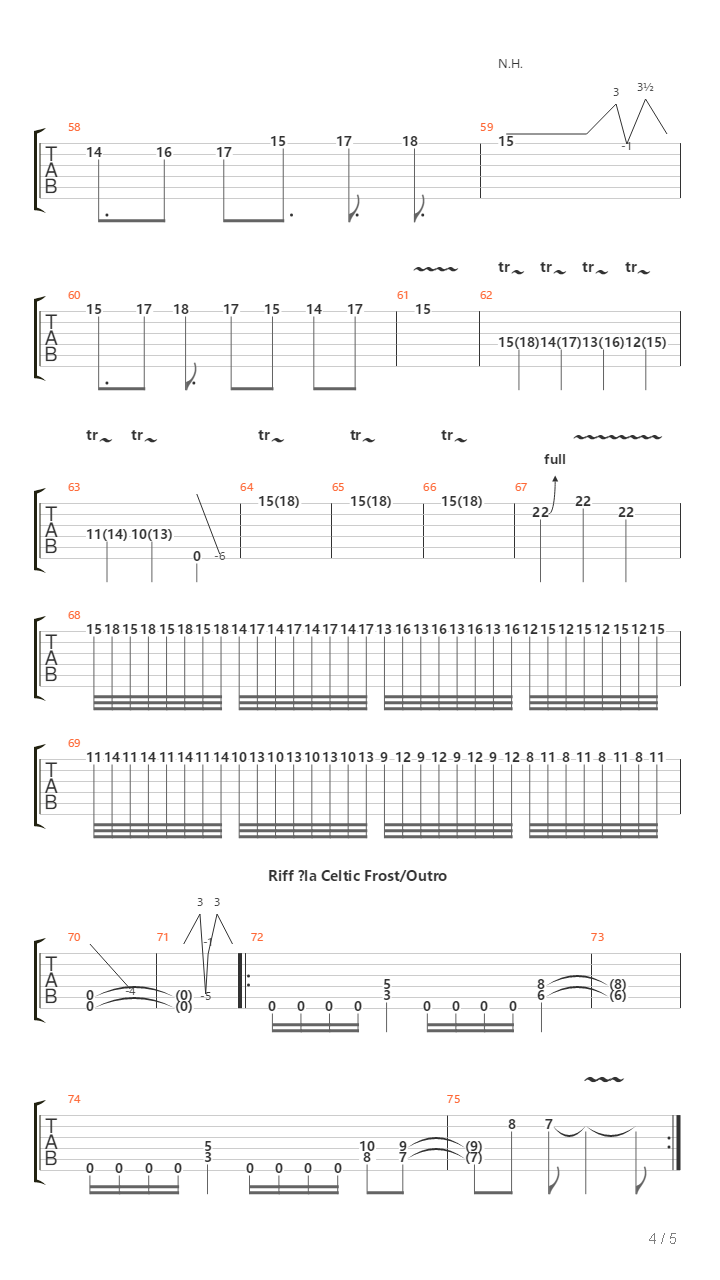 Zal吉他谱