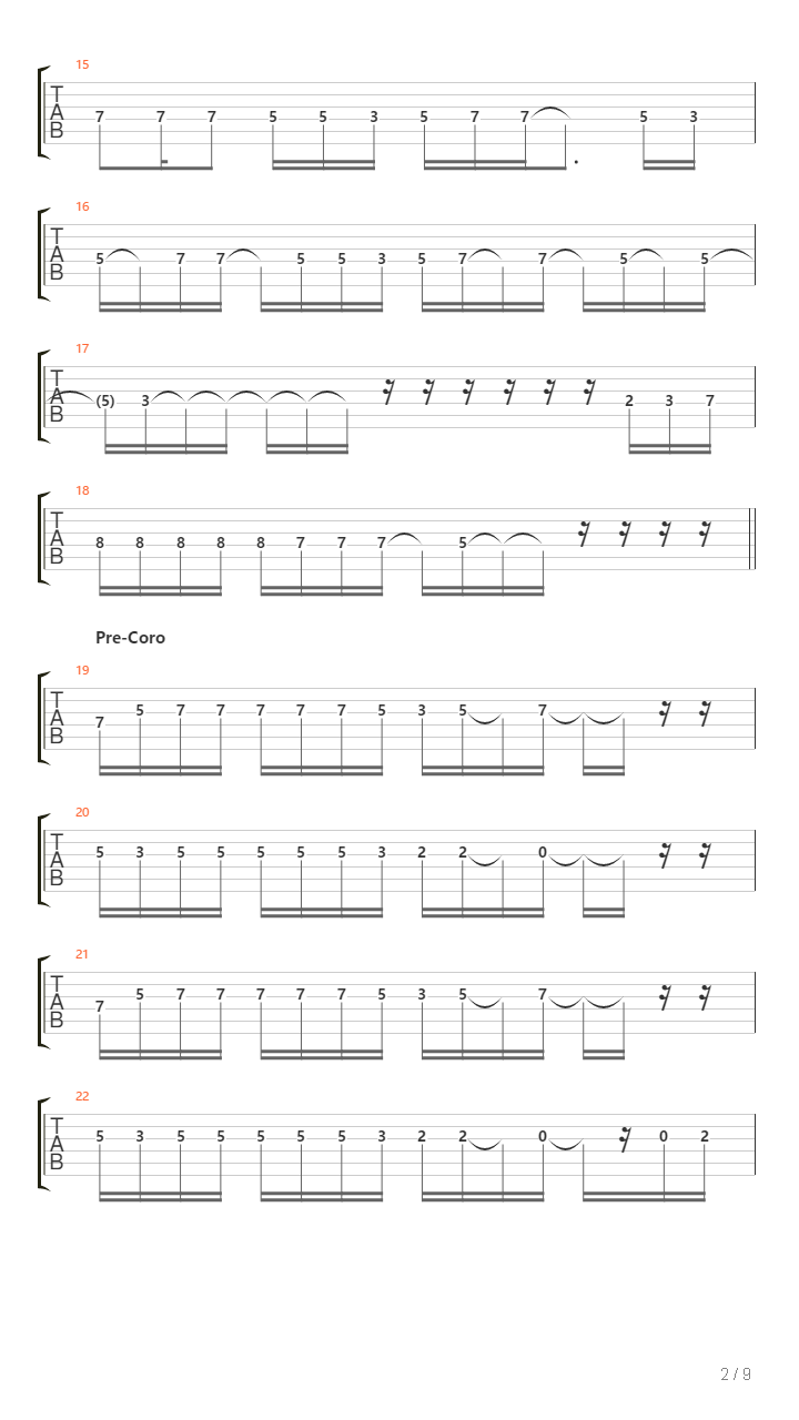 Tu Necesidad吉他谱