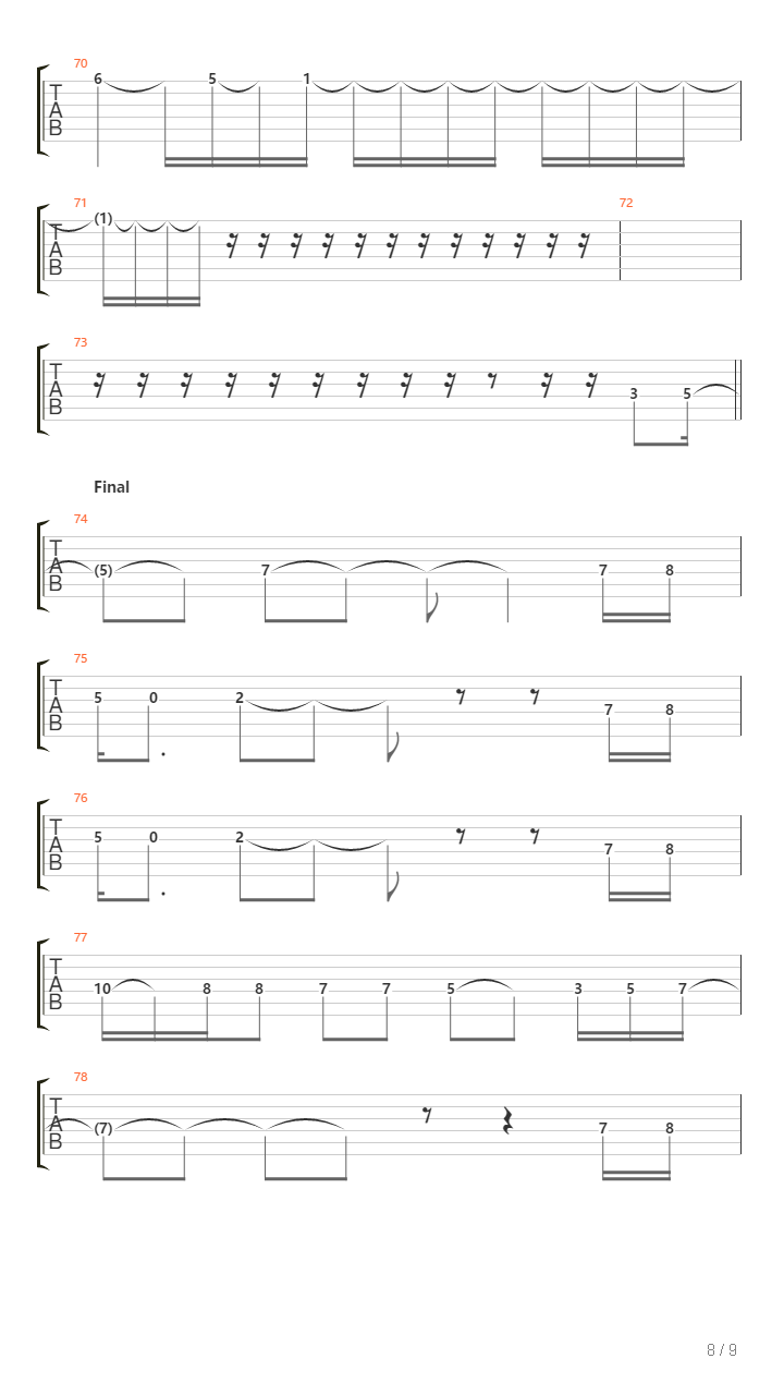 Tu Necesidad吉他谱