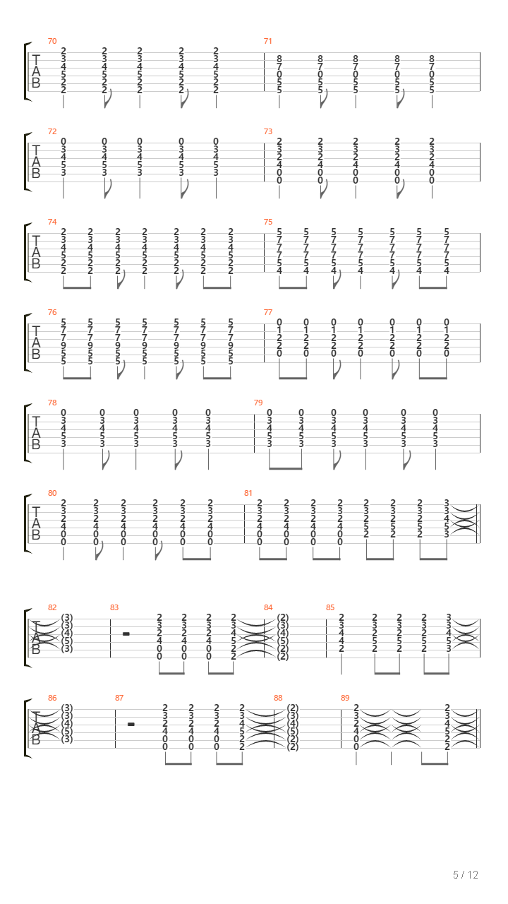 Where Life Takes Us吉他谱