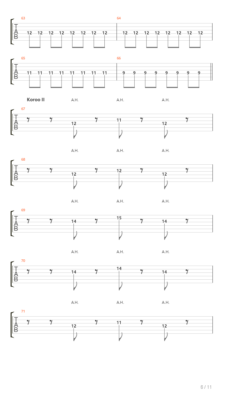 4 Aces吉他谱