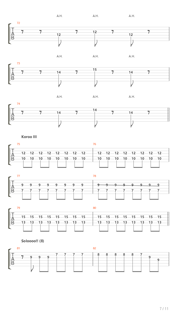 4 Aces吉他谱