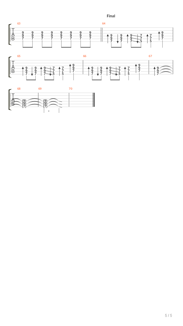 Cobrador Humano吉他谱