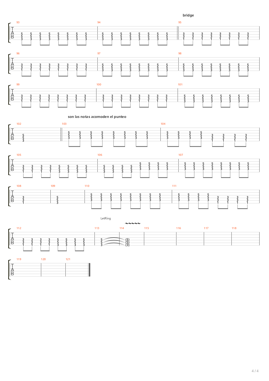 La Colina吉他谱