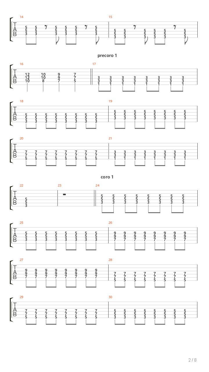 La Colina吉他谱