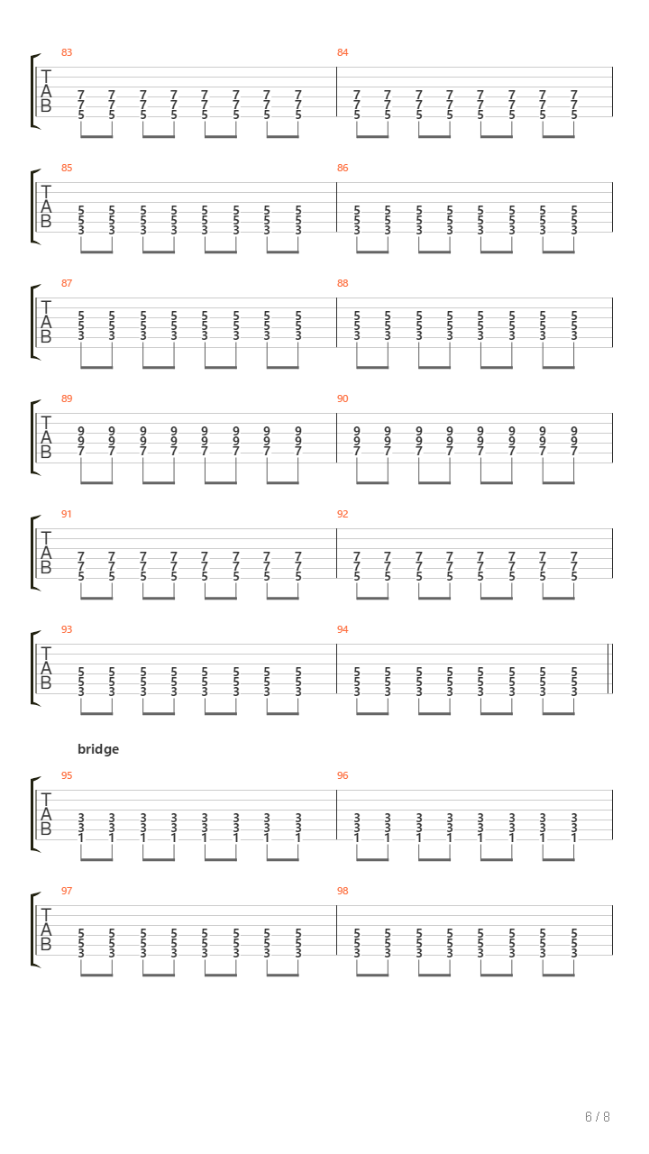 La Colina吉他谱