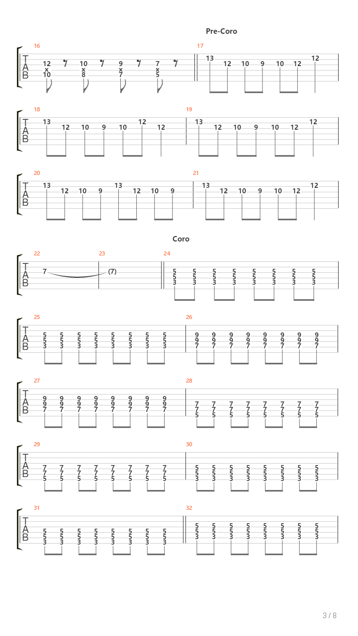 La Colina吉他谱