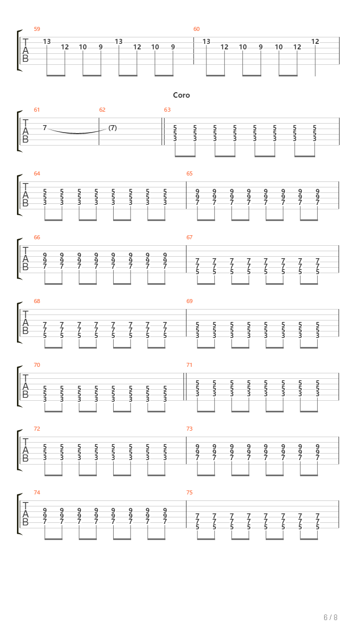 La Colina吉他谱