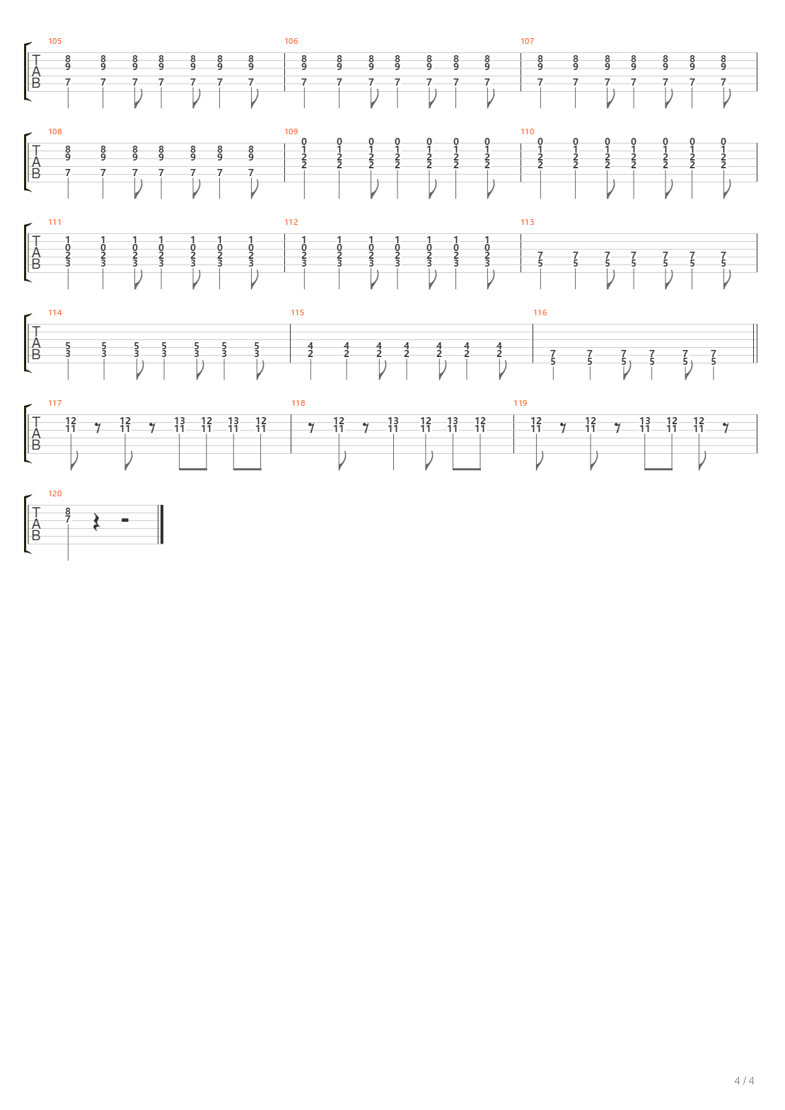 La Granja吉他谱