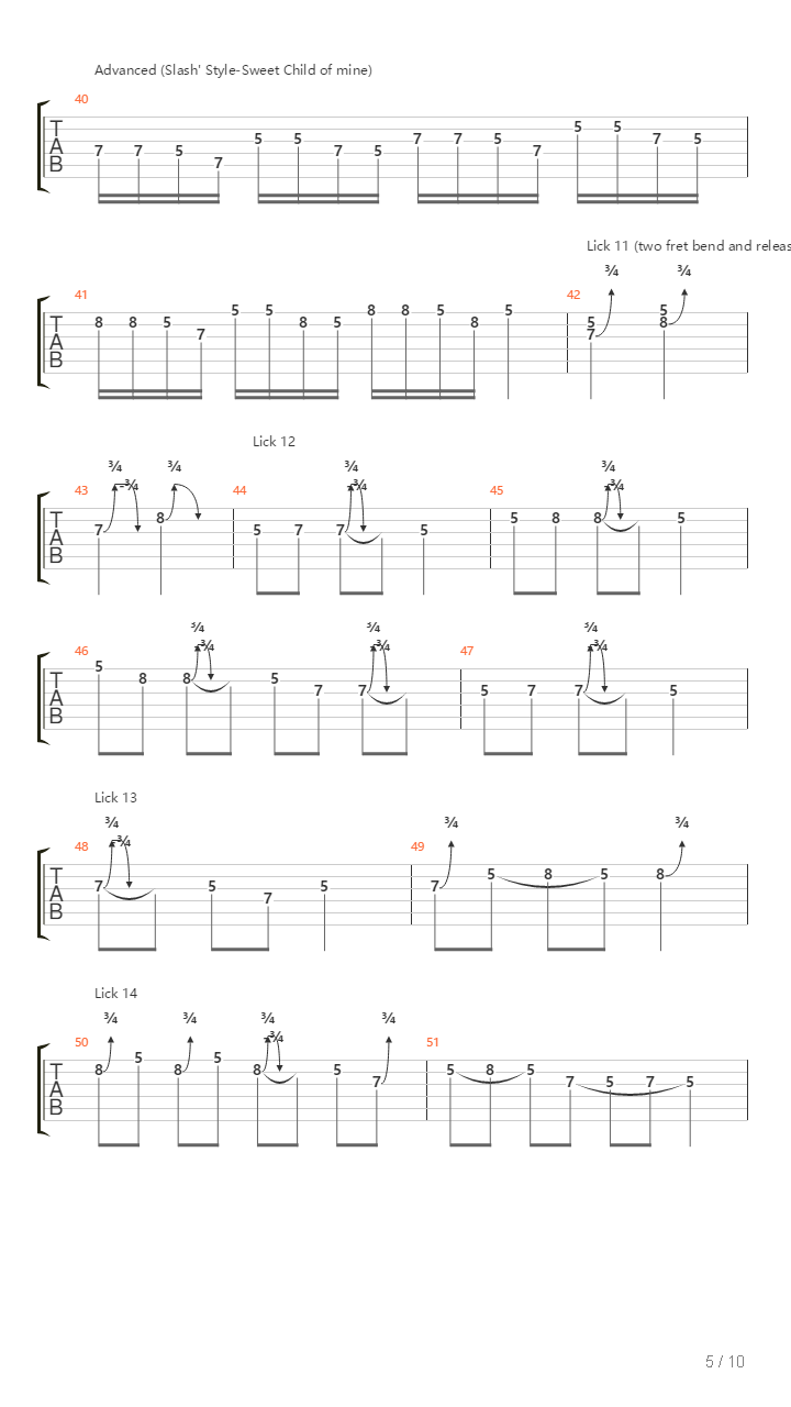 Chapter 1 Of The Book Metal Lead Guitar Volume 1吉他谱