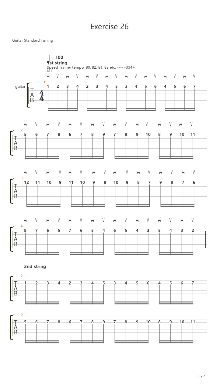 Exercise 26吉他谱