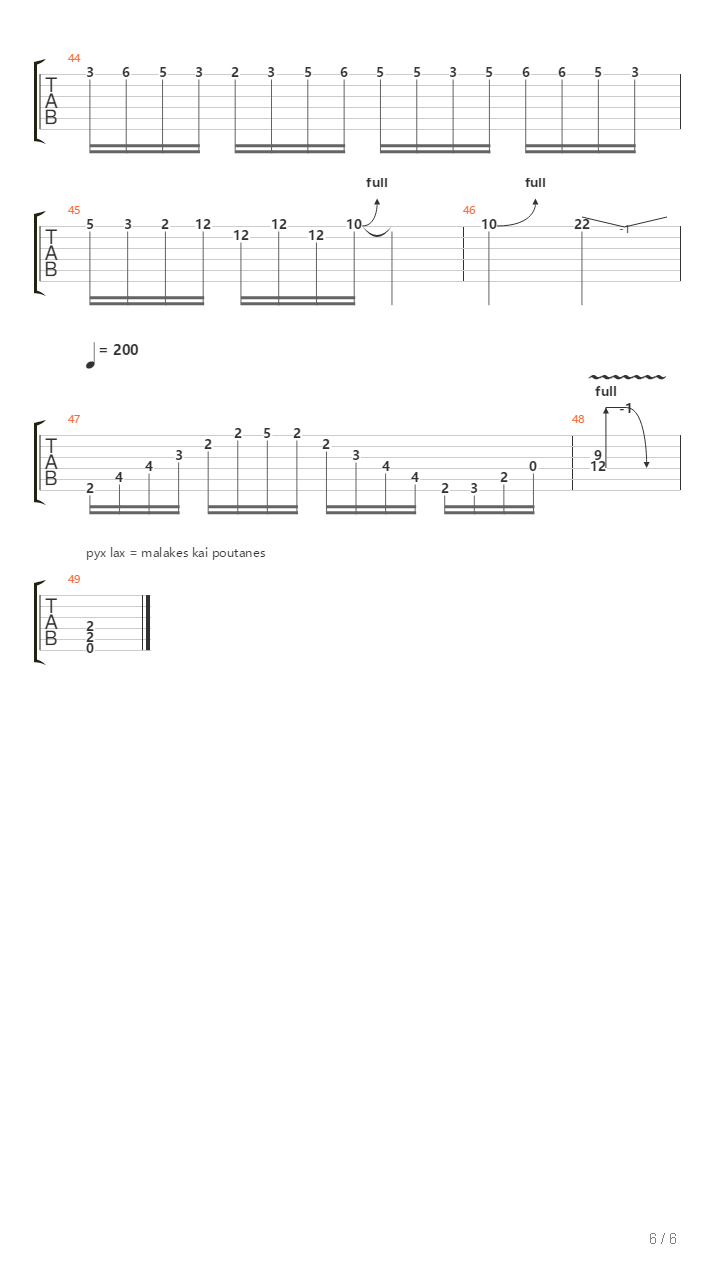 Monaxia Mou Ola Pyx Lax吉他谱