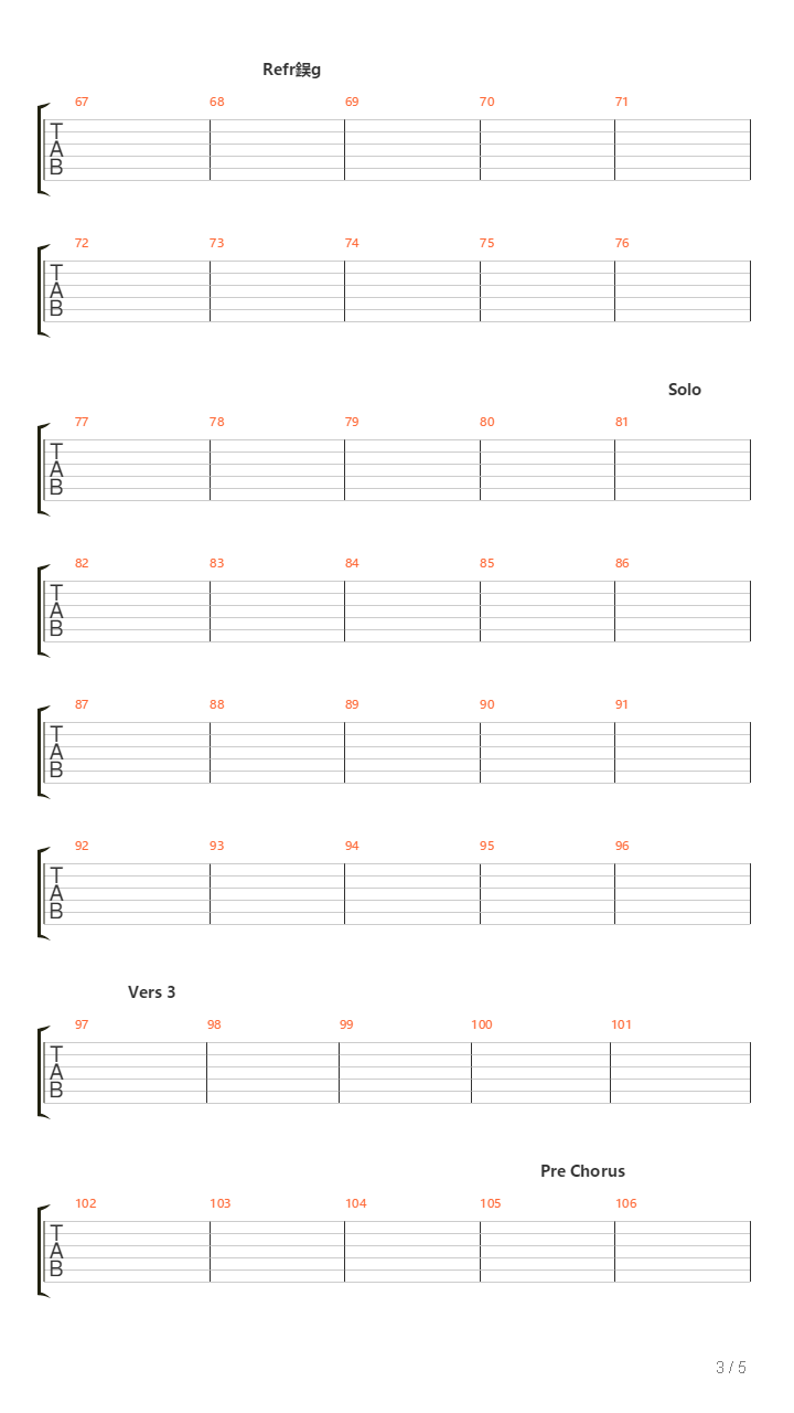 Havets Vargar吉他谱