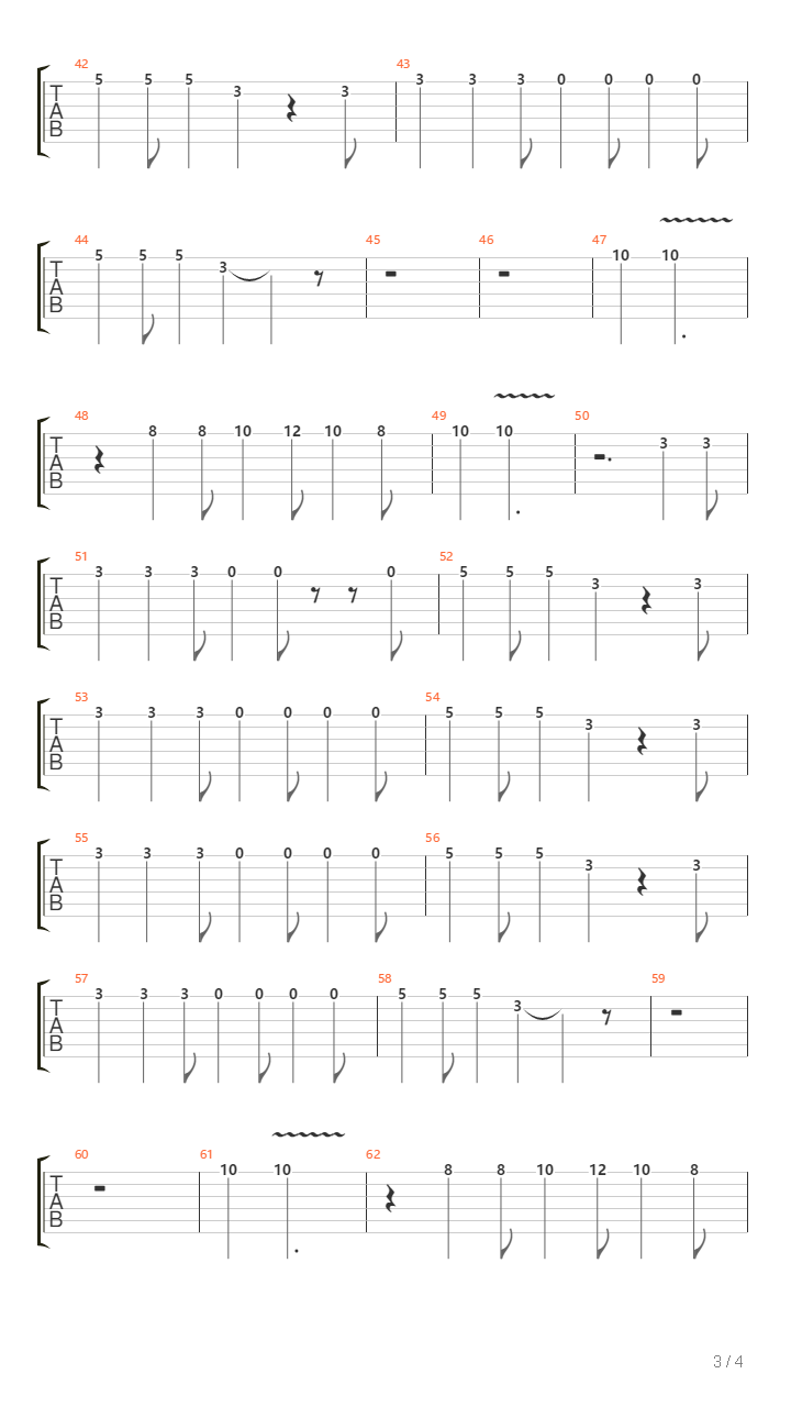 El Mamute吉他谱