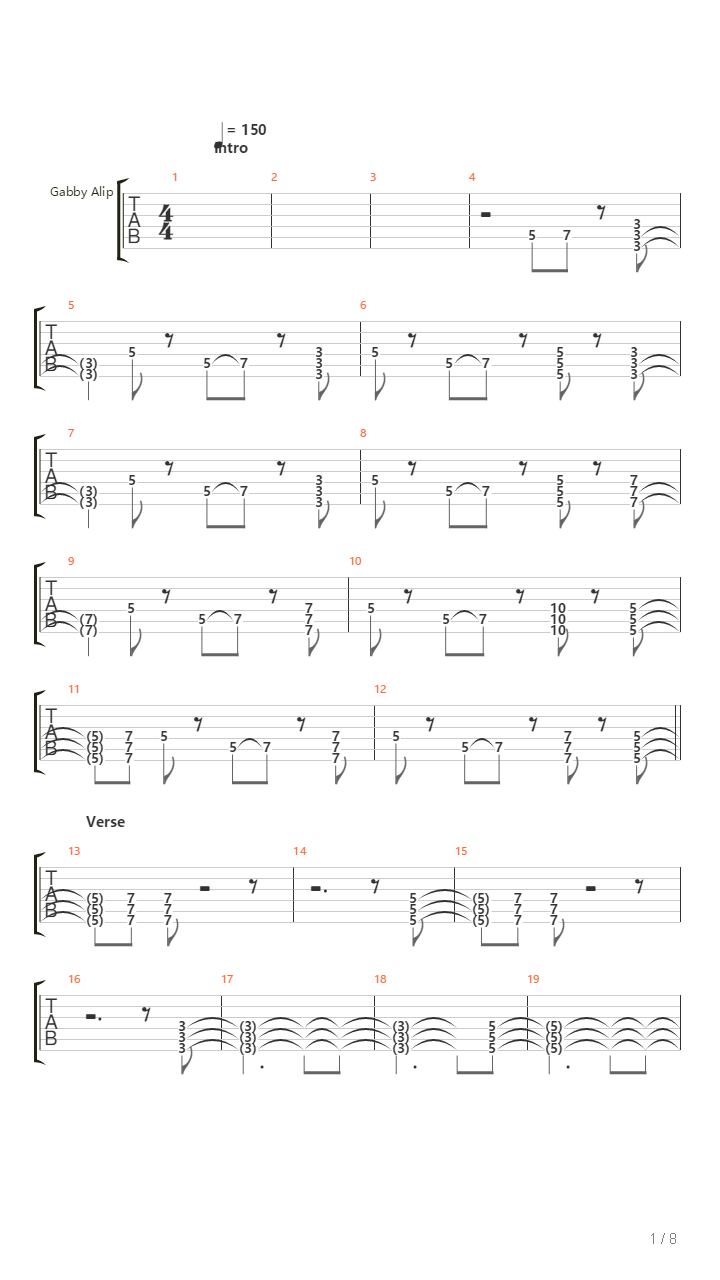 Guillotine吉他谱