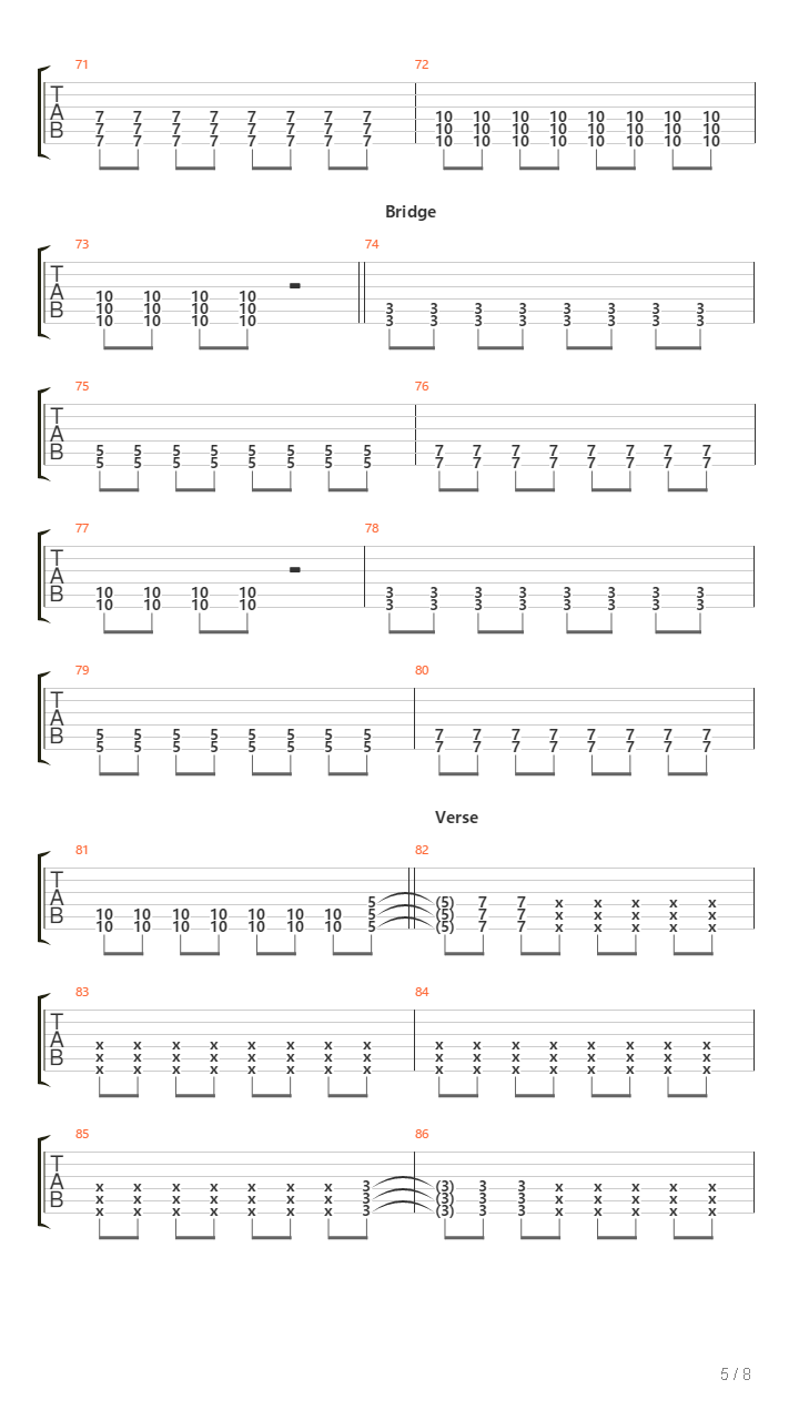 Guillotine吉他谱