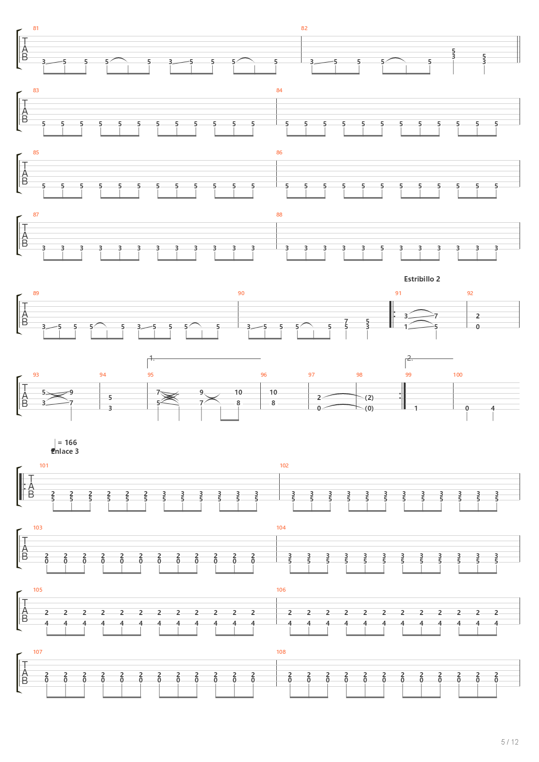 La Danza Del Fuego吉他谱