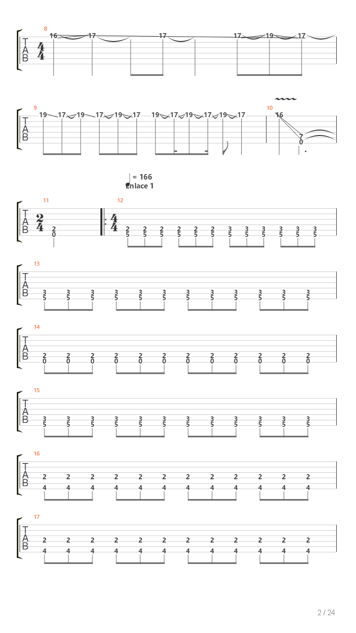 La Danza Del Fuego吉他谱