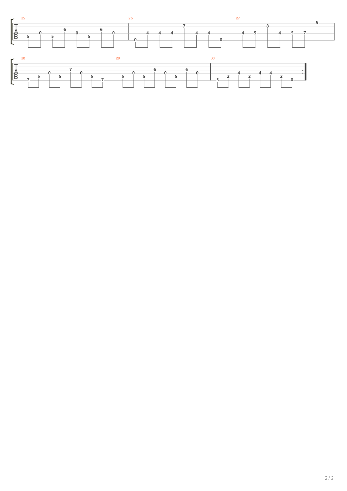 Nullpont吉他谱