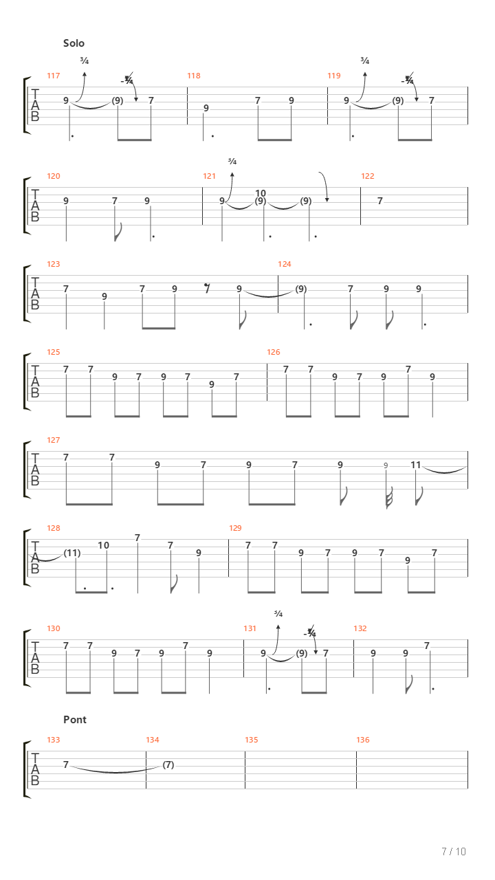 Song Of Sacrificed吉他谱