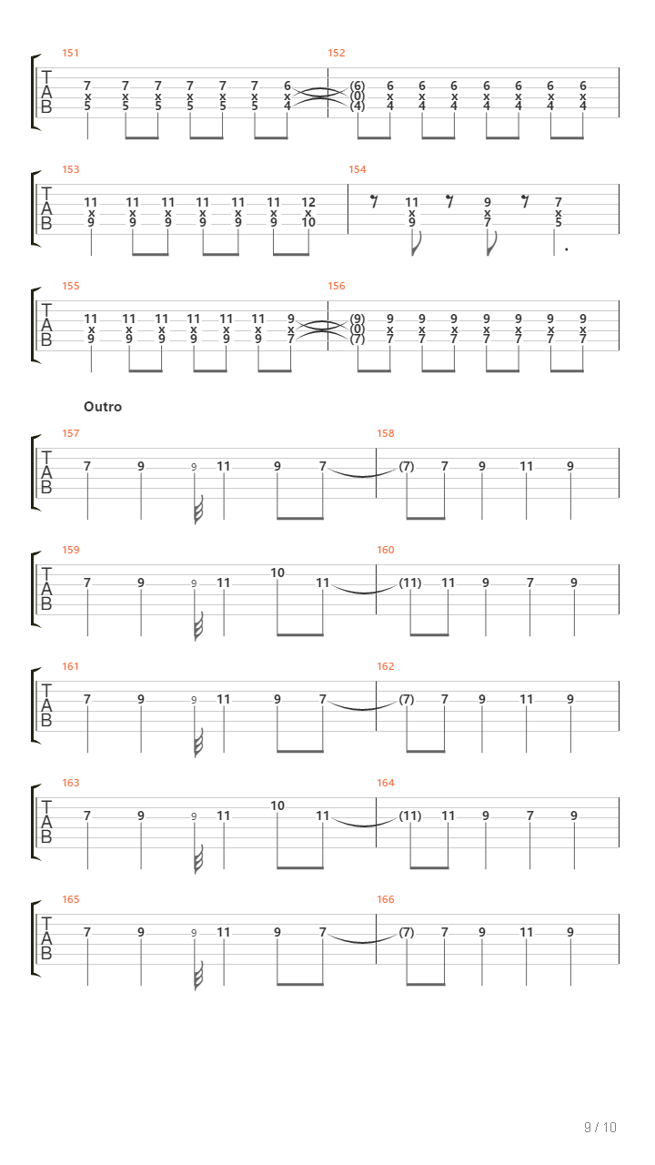 Song Of Sacrificed吉他谱