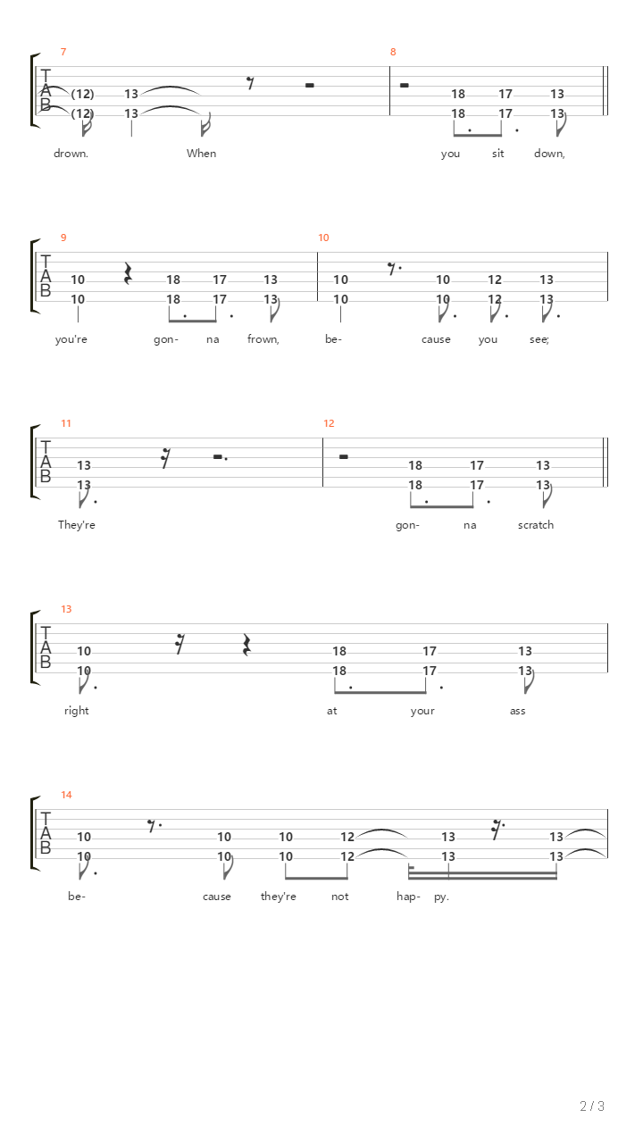 Cats In Your Lavatory吉他谱