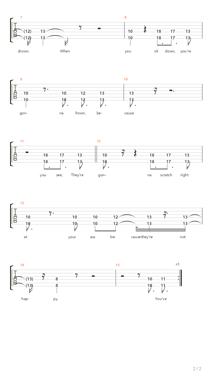 Cats In Your Lavatory吉他谱