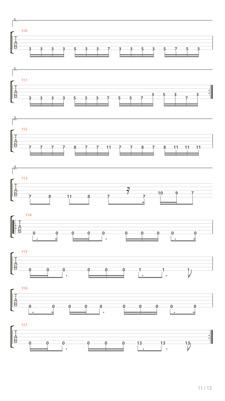 Burn吉他谱