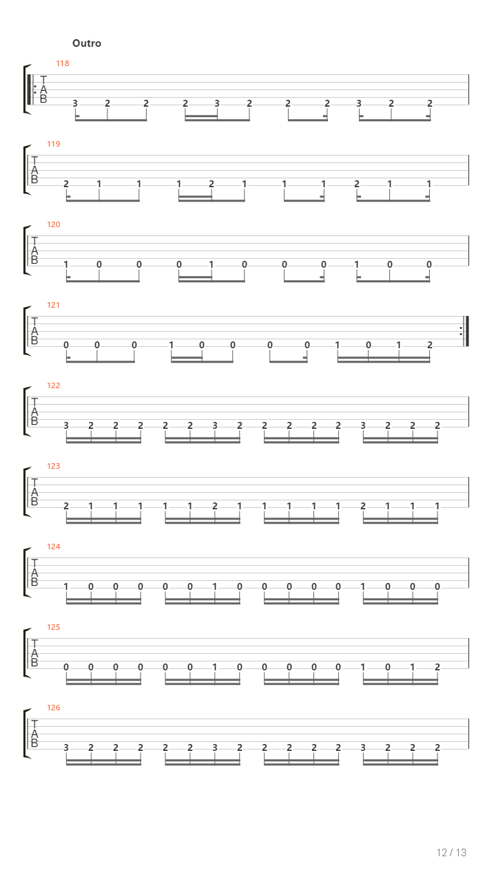 Burn吉他谱