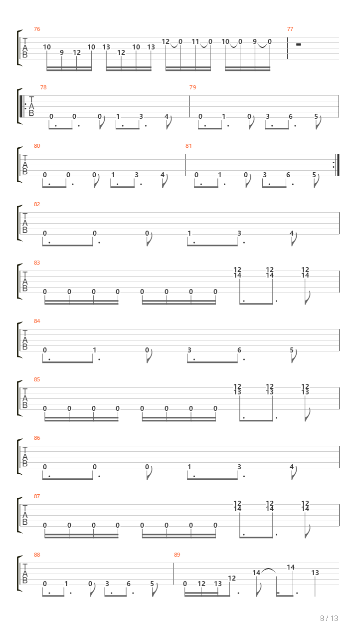 Burn吉他谱