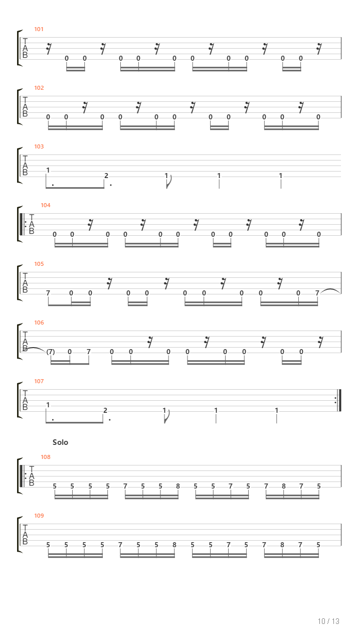 Burn吉他谱