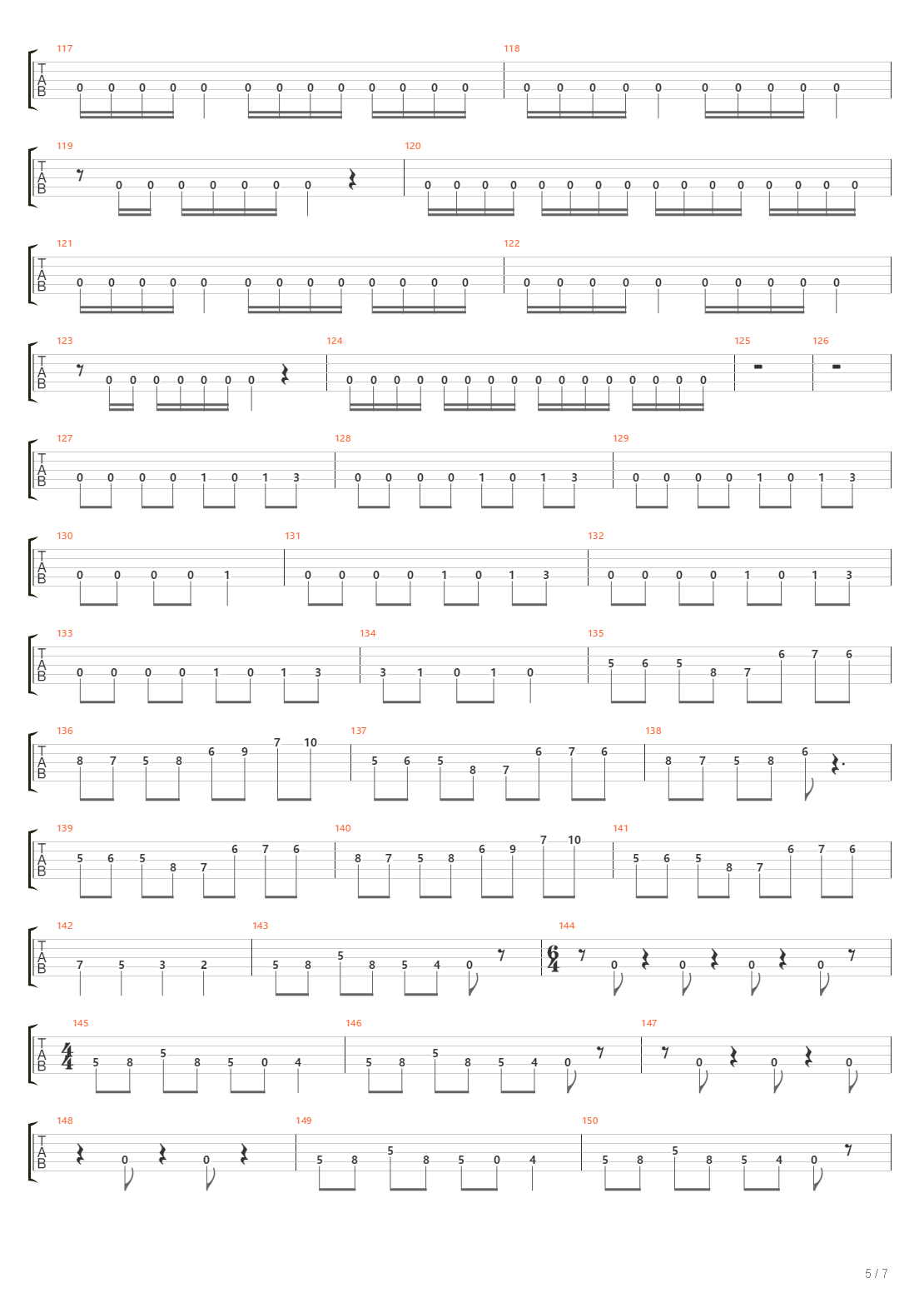 Chasm吉他谱