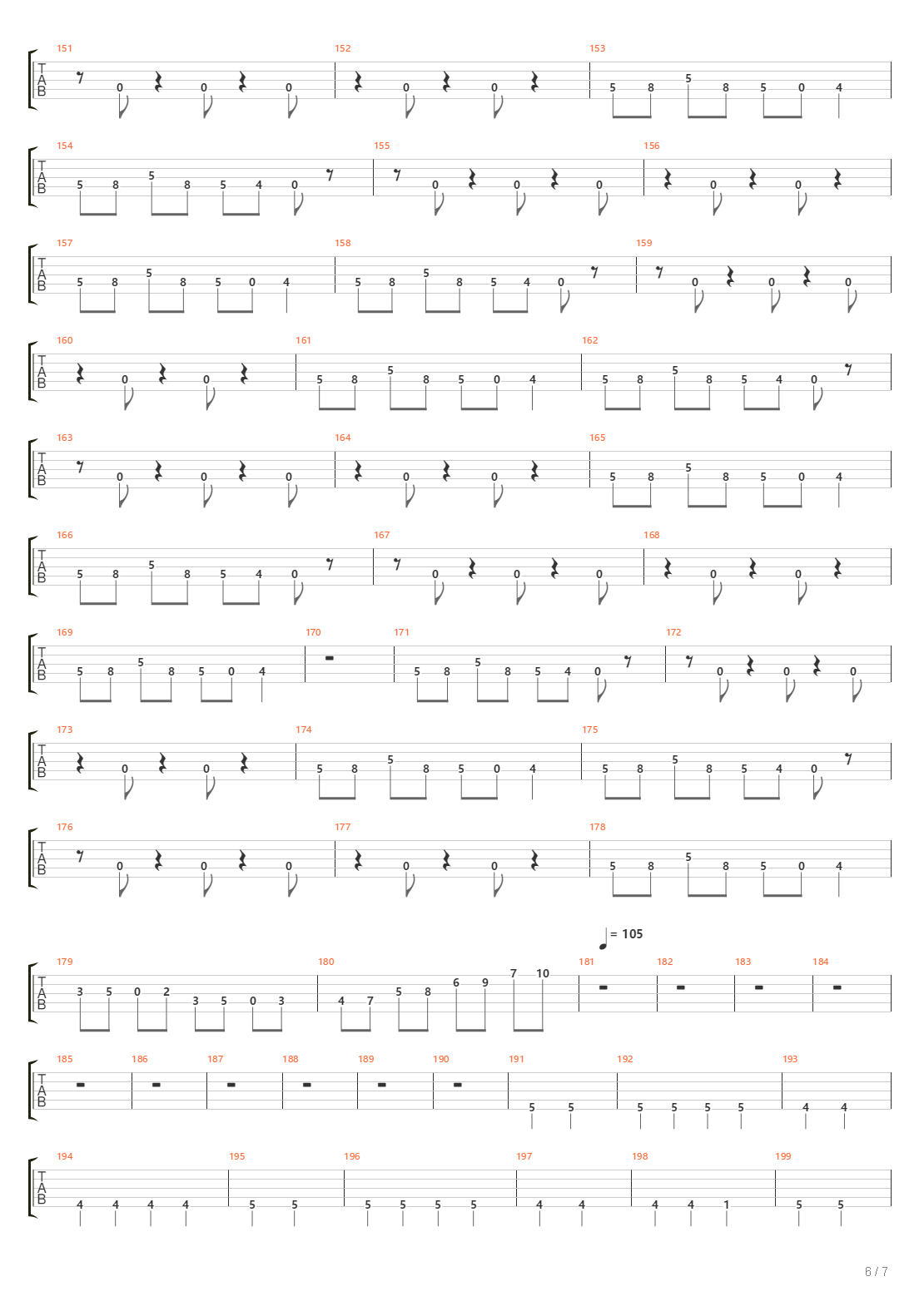 Chasm吉他谱