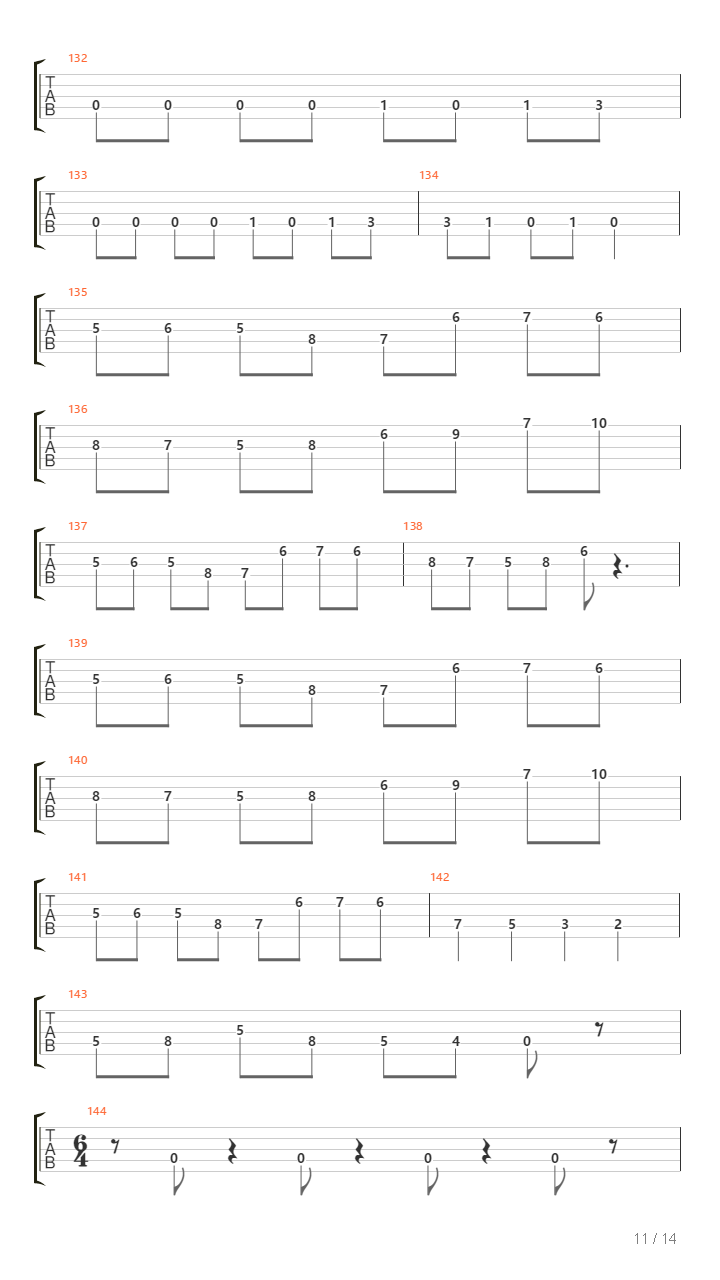 Chasm吉他谱